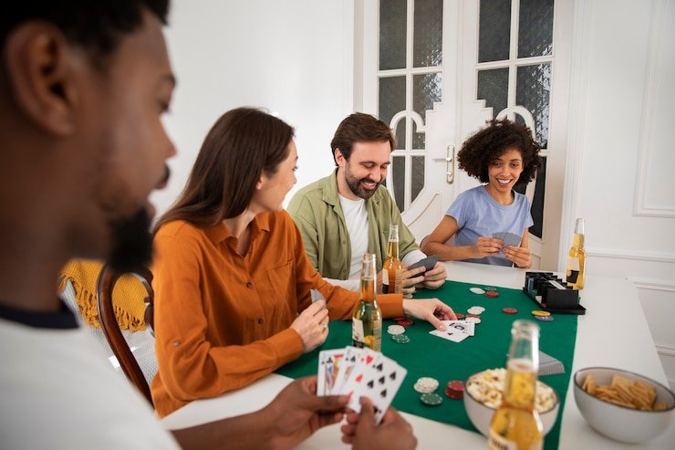 Player hand evaluation at Caribbean Stud Poker table